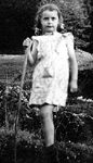 Annie à 7 ans, à la Croix du Nivolet