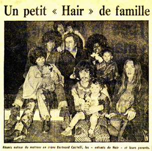 Journal France-Soir 1970 : les enfants de Hair