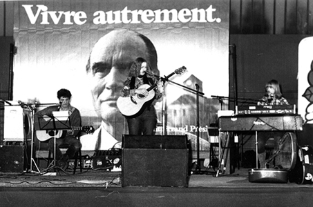 Annie Nobel accompagne par Jean-Marc Duff et Eric Mouquet : gala de soutien  Franois Mitterrand 