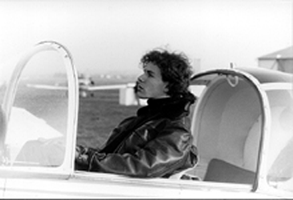 Peter Kitsch aviateur (photo Maurice Alizer) 
